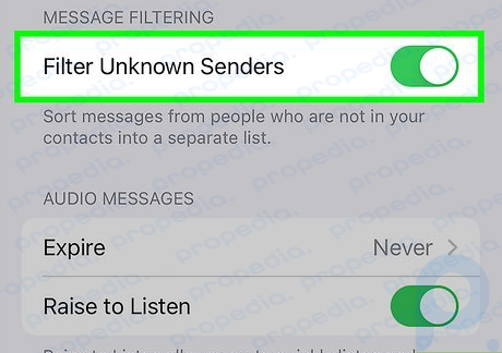This will make texts from filtered users a little harder to find.