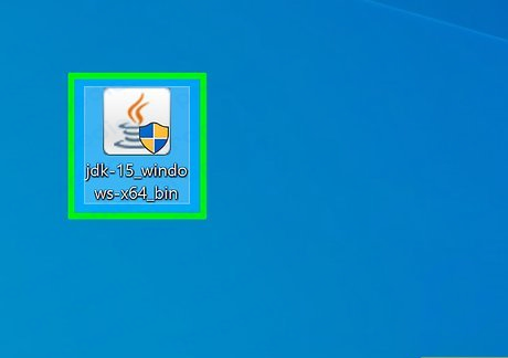 Step 1 Double-click the JDK installer file.