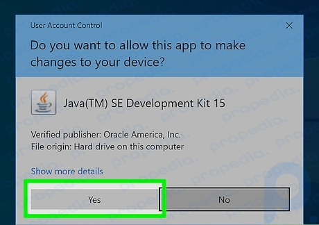 Step 2 Allow the app to make changes to your computer.
