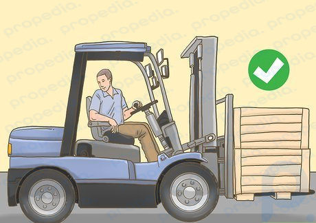 Step 4 Use a forklift...