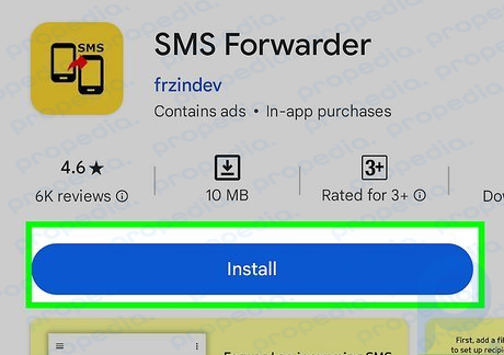 Adım 1 SMS Forwarder uygulamasını Google Play Store'dan indirin.