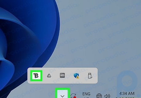 Step 3 Change how TranslucentTB appears by clicking the app icon in your tray.