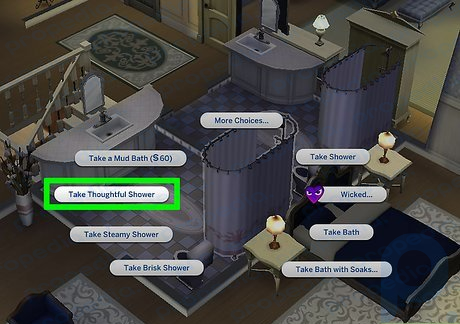 Step 3 Engage your Sim in an inspiring activity.
