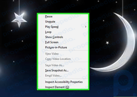 Step 3 Right-click a second time on the video.