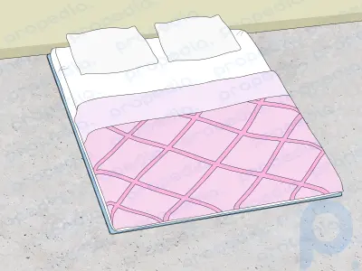 Wie man ein Bett auf dem Boden macht